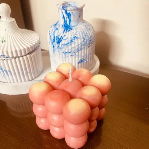 Bubble Cube Candle