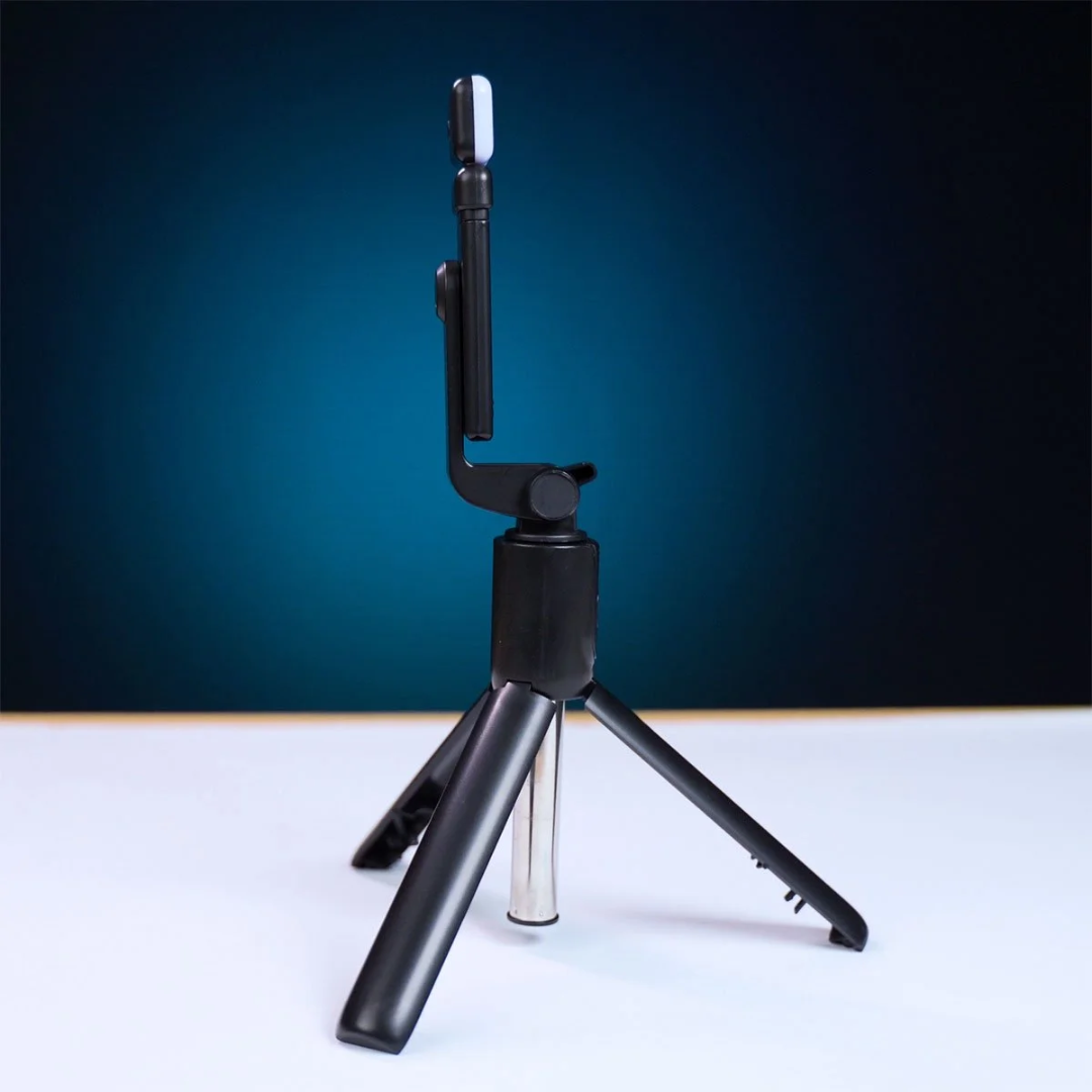 4-in-1 Multifunctional Selfie Stick, Tripod Stand, Bluetooth & Selfie Light - Image 3